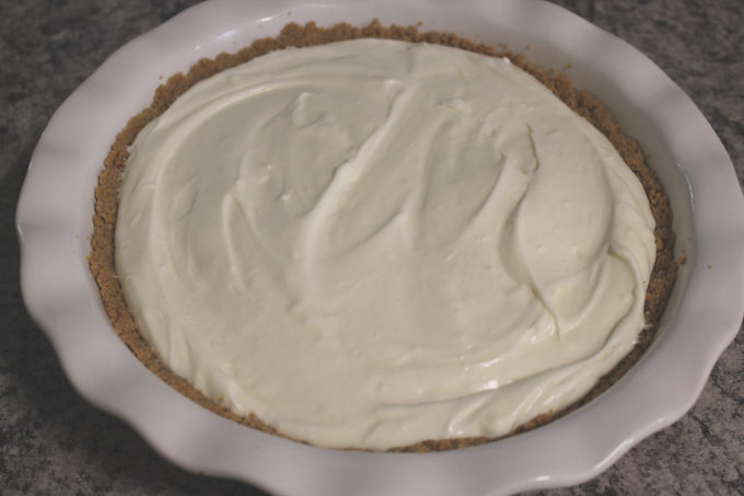 A partial pie in a pie dish.