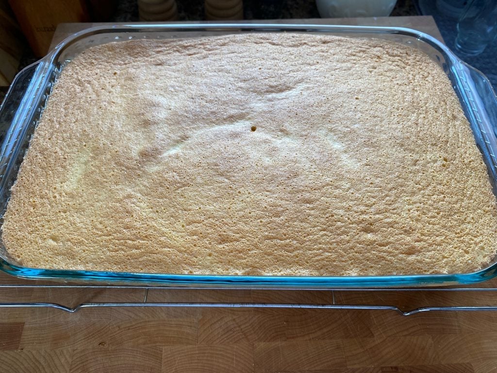 Cake has been baked.
