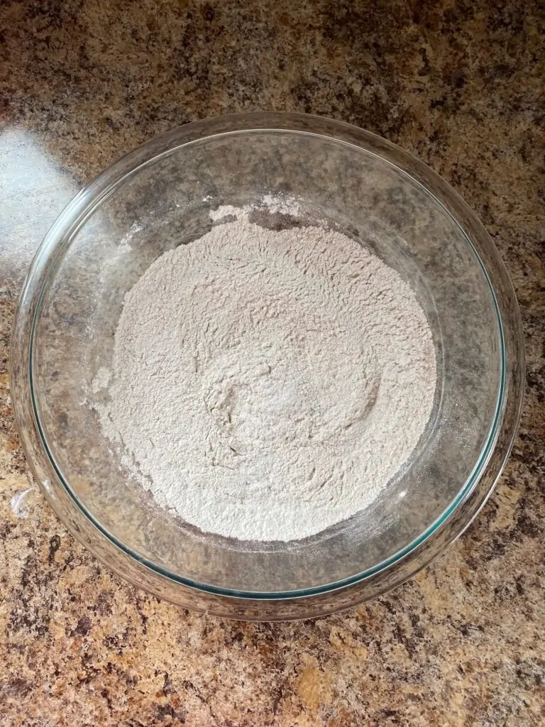 Dry ingredients in a bowl.