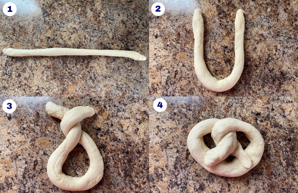 Instructions on making pretzels.