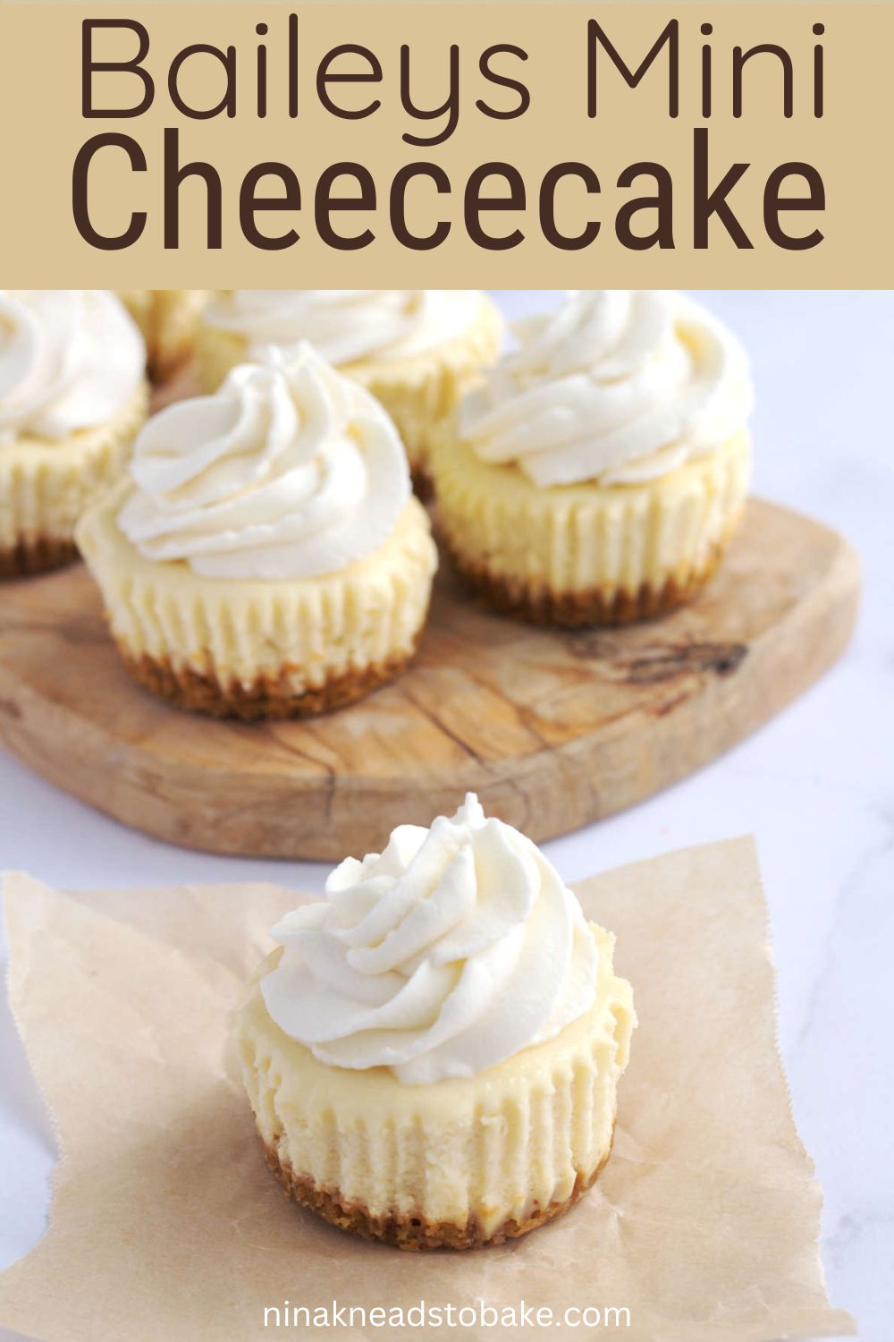 Mini Baileys Cheesecakes – Nina Kneads to Bake