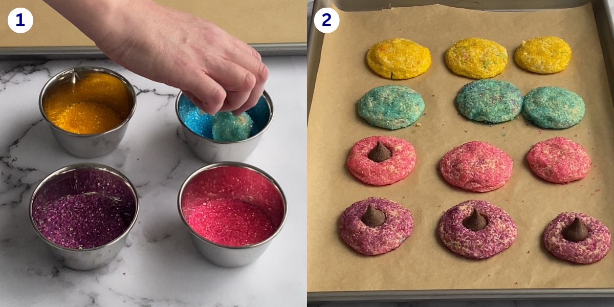 Recipe steps for this cookie recipe.
